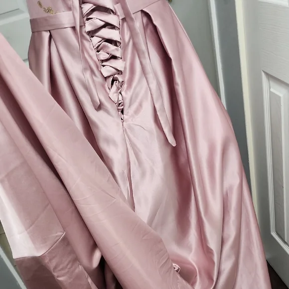 Elegant Strapless Pink Gown - Picture 10 of 13